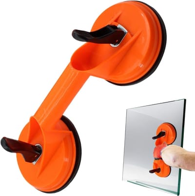Zuignap gereedschap - Vacuüm lifter - Materiaal transporteren - Versterkt vergrendelingsmechanisme - 32 x 13 x 13 cm - Zwart
