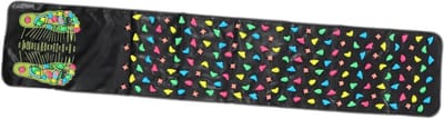 Voetmassage Mat - Voetkussen Massageapparaat - Ontspanning Thuis - Met Kiezelsteentjes - 175 x 35 cm - Zwart