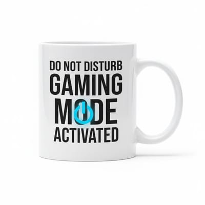“Niet Storen – Gaming Mode Geactiveerd” Mok 330 ml – Grappige Gamer Beker – Perfect Cadeau voor Gamers, Tieners & Gamefans