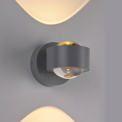 Schöner Wohnen LED wandlamp Chia, zilver, 3.000 K, up/down