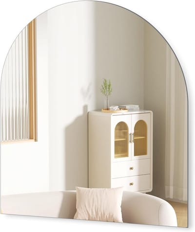 Zelfklevende Spiegel voor Muren 30 x 30 cm - Frameloze HD Glazen Spiegels voor Badkamer, Kledingkast en Slaapkamer Decoratie