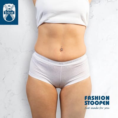 HL Tricot - Hipster basic wit - Maat S - Vrouwen - wit -