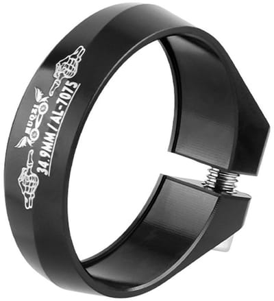 NTH products- Zadelklem 7075 Aluminium - Universele Compatibiliteit 30.4/31.6 mm - Antislip Binnenvoering - Lichtgewicht en Roestvrij - Schokbestendig en Corrosiebestendig - Fietszadelklem