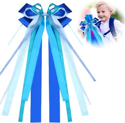 Schattige Strik Candy Tas voor Jongens en Meisjes - Schooldecoratie en Cadeautas (Blauw)