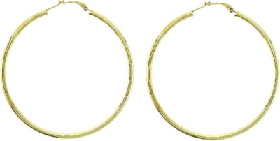 Behave - Goudkleurige oorringen 7 cm - Statement oorbellen trend