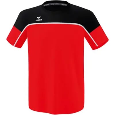 Erima Change T-Shirt Kinderen - Wit / Zwart / Rood | Maat: 128