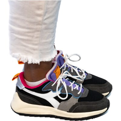 Diadora Jolly Suede Mesh Woman Lage sneakers - Dames - Zwart - Maat 36