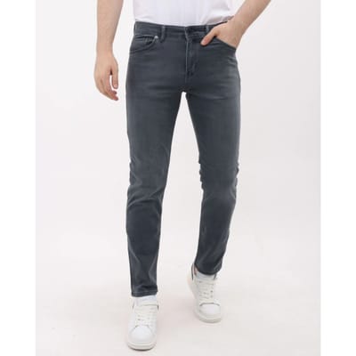 Spijkerbroek Heren Volwassenen - Heren Broeken - Stretch Jeans Heren met Rechte Pijpen - Heren Jeans Regular Fit -MM-R-10 - Grijs