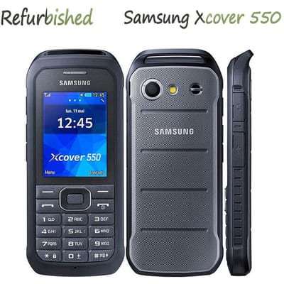 Gerenoveerde Samsung originele Samsung Xcover 550 B550H mobiele telefoon simple set zwart