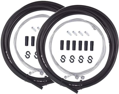 Universele Remkabel Sets - Fiets Remkabels - Fiets Reparatie - Koude Hitte Bestendig - 25 m Behuizing - Zwart