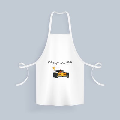 Akyol - formule 1 met eigen naam - Keukenschort - Sport - formule 1 fans - liefhebber - cadeau - verjaardag - geschenk - gepersonaliseerd - jongens en meisjes - 82 bij 71 cm