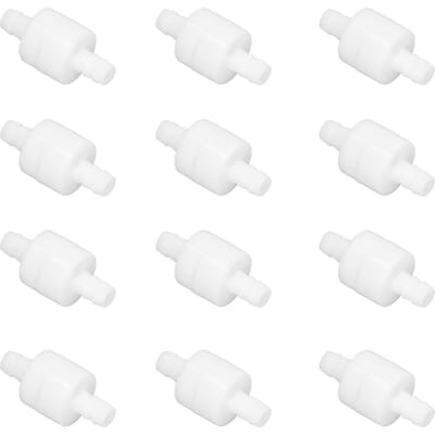 Lot de 12 clapets anti-retour unidirectionnels en PE haute température résistant à la corrosion, à ressort, pour l'industrie, 8 mm