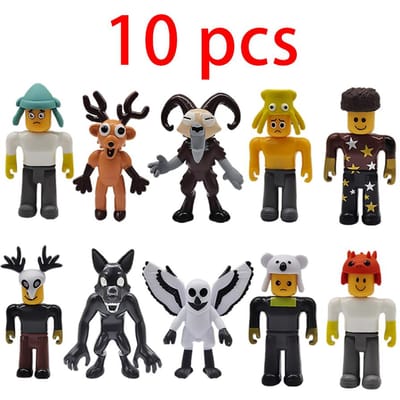 10 stuks/set 99 Nachten in Het Bos Figuren Beeldjes Uil Geit Wolf Hert 99 Nachten in Het Bos Beeldje Plastic Speelgoed Cadeau