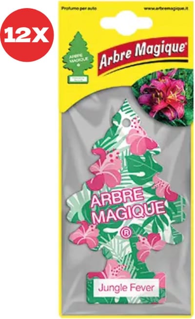 12 stuks Tropische Wouden Arbre Magique Geurboom luchtverfrisser voor in de auto Jungle Fever – Car Parfum – Geurboompje – Geurbooster – Wonderboom – Geurverfrisser – Nieuwe Auto – Autogeur – Autoparfum – Geurblad