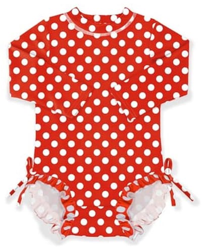 Schattige Baby Meisjes Rash Guard met UPF 50+ Zonbescherming 0-36 Maanden