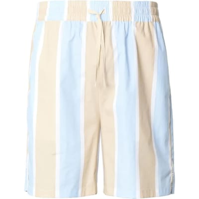 Urban Classics - Summer Stripe Resort Korte broek - S - Beige/Blauw