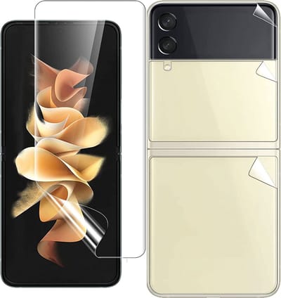Screenprotector geschikt voor Samsung Galaxy Z Flip 4 - Folie Screen Protector Screenprotector geschikt voor Samsung Flip 4