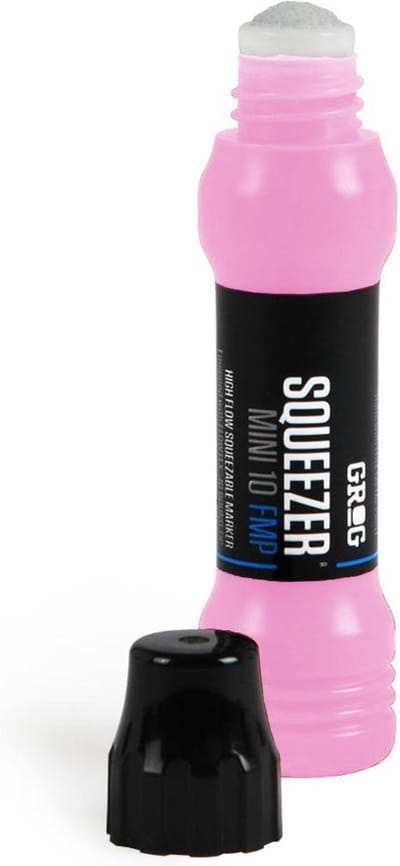 Grog Squeezer Paint Mini Verfstift - Roze - Schrijfbreedte 10mm Stift