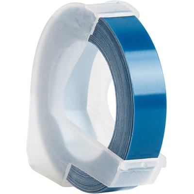 Recharge de ruban d'étiquettes de gaufrage en plastique 3D pour étiqueteuse DYMO 12965 1610 avec 3/8 pouces * 9,8 pieds, 1 1 Roll