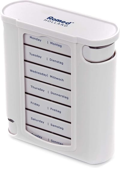 Romed medicatie dispenser / pillendoosje - week - Set van 10 doosjes Romed