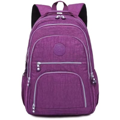 Sac à dos féminin Sac à dos scolaire pour adolescente Sacs à dos de voyage Sac à dos en nylon imperméable pour ordinateur portable pour femme 42x31x14CM 989