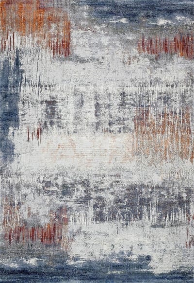 Rugsman Torino 063.0393.6656 Vloerkleed - Ø 120 cm - Veelkleurig - Rechthoekig, Loper, Rond - Polyester - Eetkamer, Woonkamer - Abstract - Design, Modern