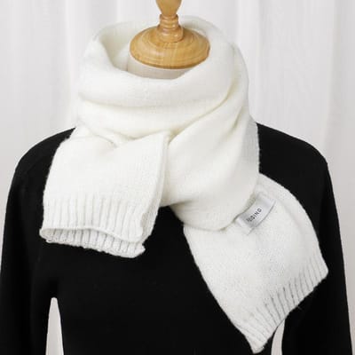 Mode Kasjmier Sjaal Vrouwen Winter Sjaals en Omslagdoeken Hijab Deken Dames Dikke Nekdoek Bufanda Pashmina Lang Echarpe 30-170CM white