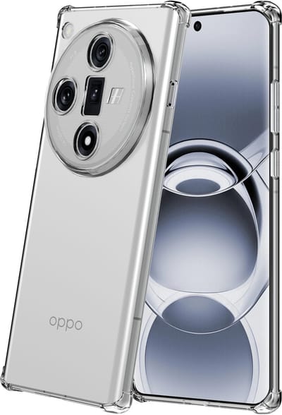 Geschikt voor Oppo Find X7 Telefoonhoesje Transparant met Stootrand - Clear Case Shockproof TPU Siliconen Back Cover Case Doorzichtig - Smartphonica geschikt voor Oppo Find X7