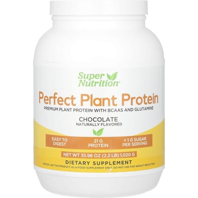 Super Nutrition, Perfect Plant Protein, Saveur Chocolat, 2,2 lb (1 020 g)
