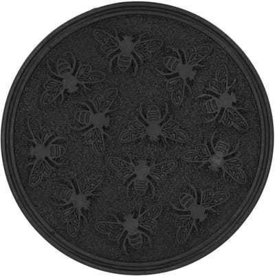 Tuin Tredeplank - Insecten Pad - Droge Voeten - Gerecycled Rubber - 30x30x1cm - Zwart