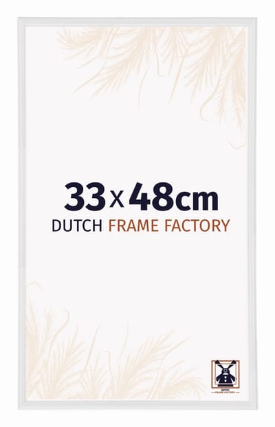 Fotolijst 33x48 cm - Kunststof - Wit Hoogglans - Angers