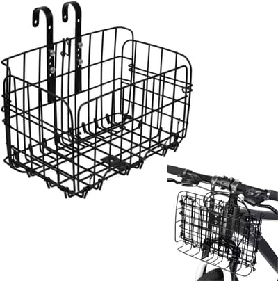 Metalen Fietsmand voor Bagagedrager Universeel Zwart