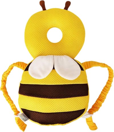 Kniebeschermers - Beschermkussen - Veilig Spelen - Bijenvorm Ontwerp - 25 cm - Geel