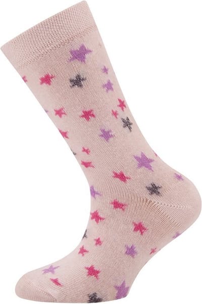 Meisjessok met Sterren en Zilvedraad - Roze - Ewers -23/26