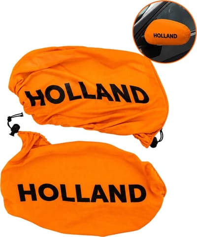 Oranje Autospiegelhoezen Nederland – Set van 2 – WK 2026 Supporters Accessoire – Holland Spiegelhoesjes Auto