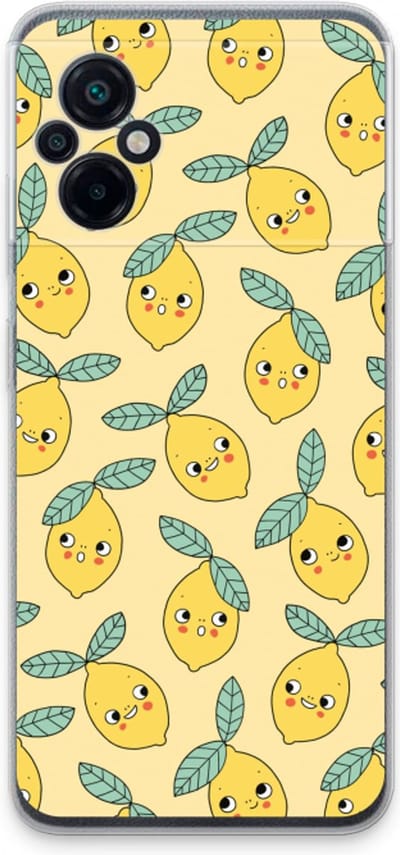 Case Company® - Hoesje geschikt voor Xiaomi Poco M5 hoesje - Citroenen - Soft Cover Telefoonhoesje - Bescherming aan alle Kanten en Schermrand