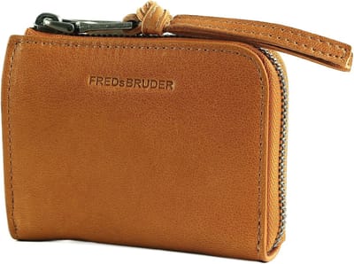 FREDsBRUDER Leren Portemonnee In My Pocket Small Wallet Toffee Amber Terracotta