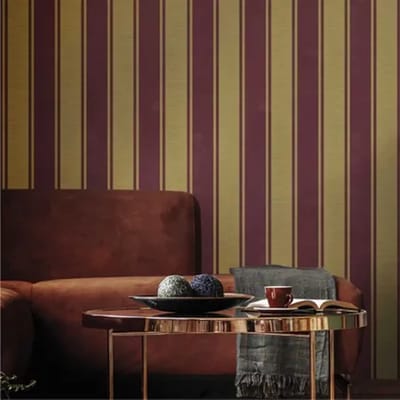 Cristiana Masi The Best Classic & Elegant Behang strepen bordeaux, goud - 23678   8022560236783   Behang