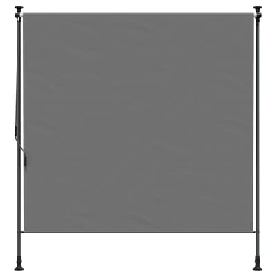 vidaXL - Buitenzonwering - Rolgordijn - Lichtgrijs - 100 - x - 270 - cm