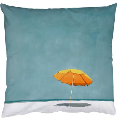 Sierkussens - Kussentjes Woonkamer - 50x50 cm - Parasol - Geel - Strand - Zee