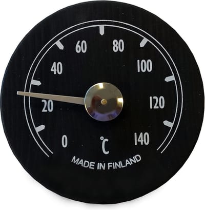Saunia - sauna thermometer - Zwart