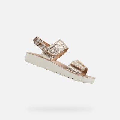 GEOX SANDAL COSTAREI MEISJES Sandalen - GOUD - Maat 37
