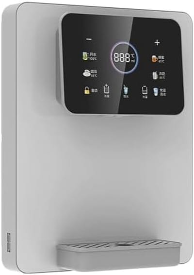 Warmwaterdispenser Wandmontage - Direct Kokend Water - Direct Drank Bereiden - Kinderslot - 150-950 ml - Wit