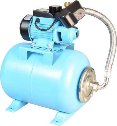 Huiswaterpomp met tank - Automatische waterpomp - Tuin irrigatie - Kant-en-klare set - 24 liter tank - Blauw