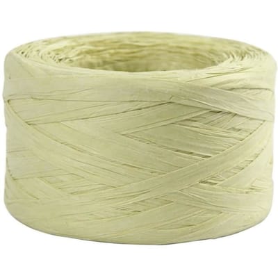 Creativ Company raffia garen lichtgroen - papiergaren 100m voor knutselen.