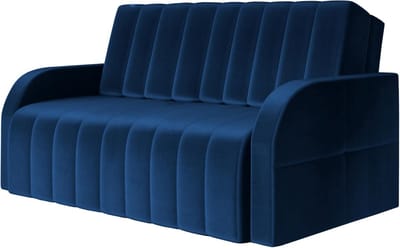 Montana 120 - Slaapbank - Slim en Stijlvol - 141 x 104 x 90 cm - Transformeerbaar - Modern Baknje - Donkerblauw (Kronos 09)