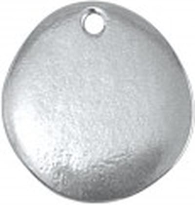 Tinnen Hangers, Riviersteen, 18 mm, ImpressArt