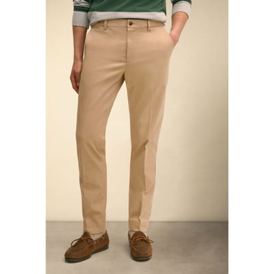 Brooks Brothers Slim Fit Advantage Stretch Chino Dark Beige Maat: W32L34 | Chino's Outlet | Heren | Beige