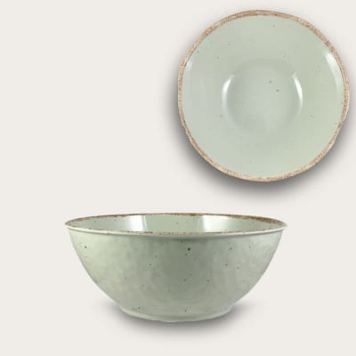 Arca TIERRA Sand - Melamine kom Ø28xH10cm – licht in gewicht – makkelijk stapelbaar – voor binnen en buiten