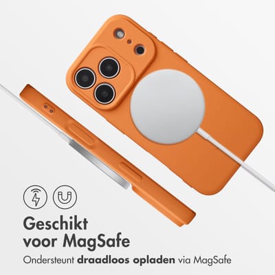 imoshion Hoesje - Geschikt voor Apple iPhone 17 Pro - Color Backcover geschikt voor MagSafe - Oranje